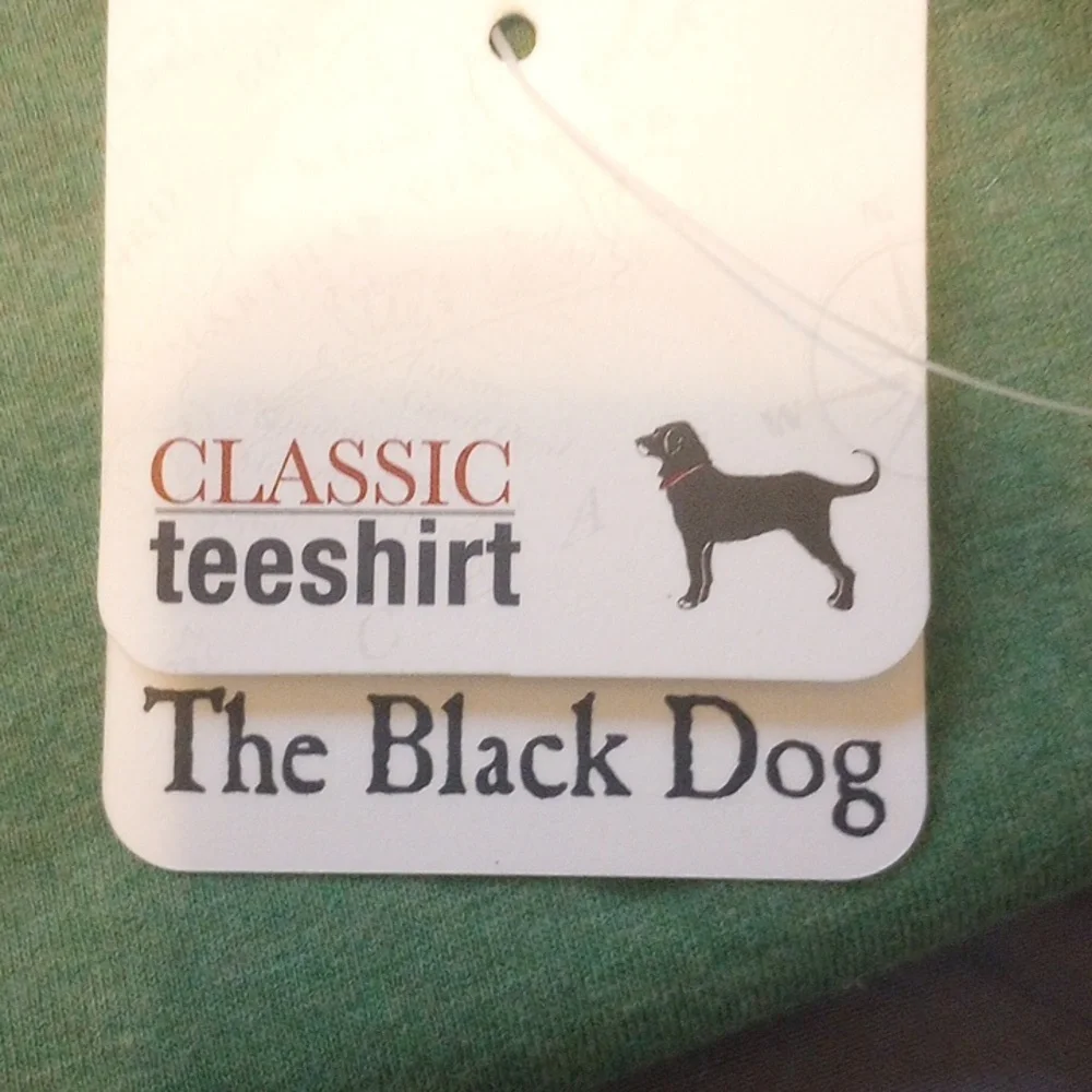 NWT!  The Black Dog Green Long Sleeve Tee L - Picture 3 of 5